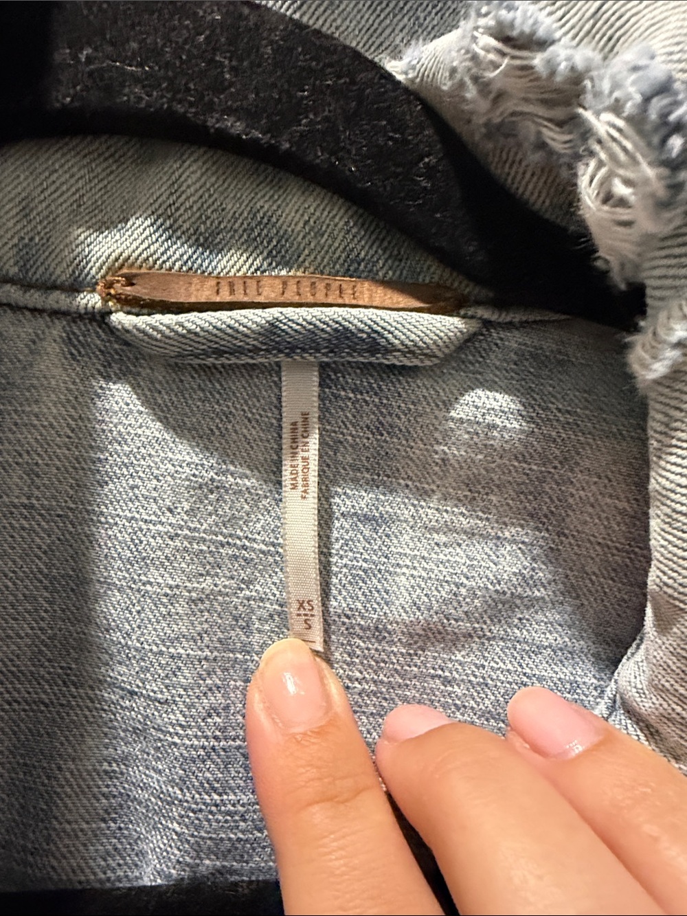 Free People Light Wash Denim Oversized Jacket - Women’s - Picture 3 of 6